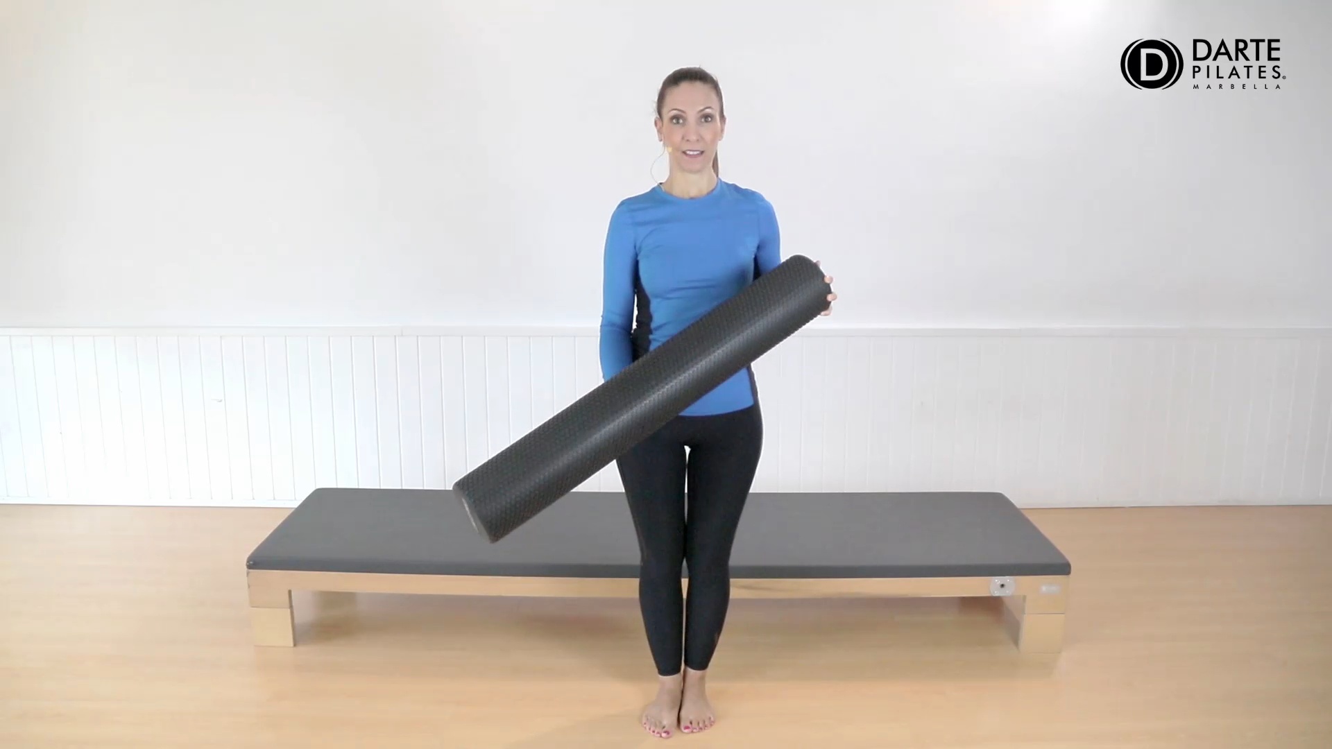 Tension release routine with myofascial roller massage